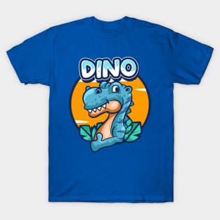 Cute Blue Dino T-Shirt